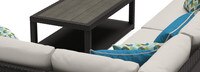 Portofino® Comfort 5 Piece Sunbrella® Outdoor Sectional Seating Set - Dove Gray