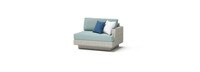 Portofino Comfort 5 Piece Sunbrella® Outdoor Sectional Seating Set - Spa Blue