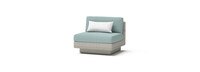 Portofino Comfort 5 Piece Sunbrella® Outdoor Sectional Seating Set - Spa Blue