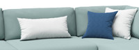 Portofino Comfort 5 Piece Sunbrella® Outdoor Sectional Seating Set - Spa Blue