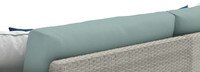 Portofino Comfort 5 Piece Sunbrella® Outdoor Sectional Seating Set - Spa Blue