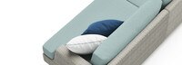 Portofino Comfort 5 Piece Sunbrella® Outdoor Sectional Seating Set - Spa Blue