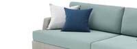 Portofino Comfort 5 Piece Sunbrella® Outdoor Sectional Seating Set - Spa Blue