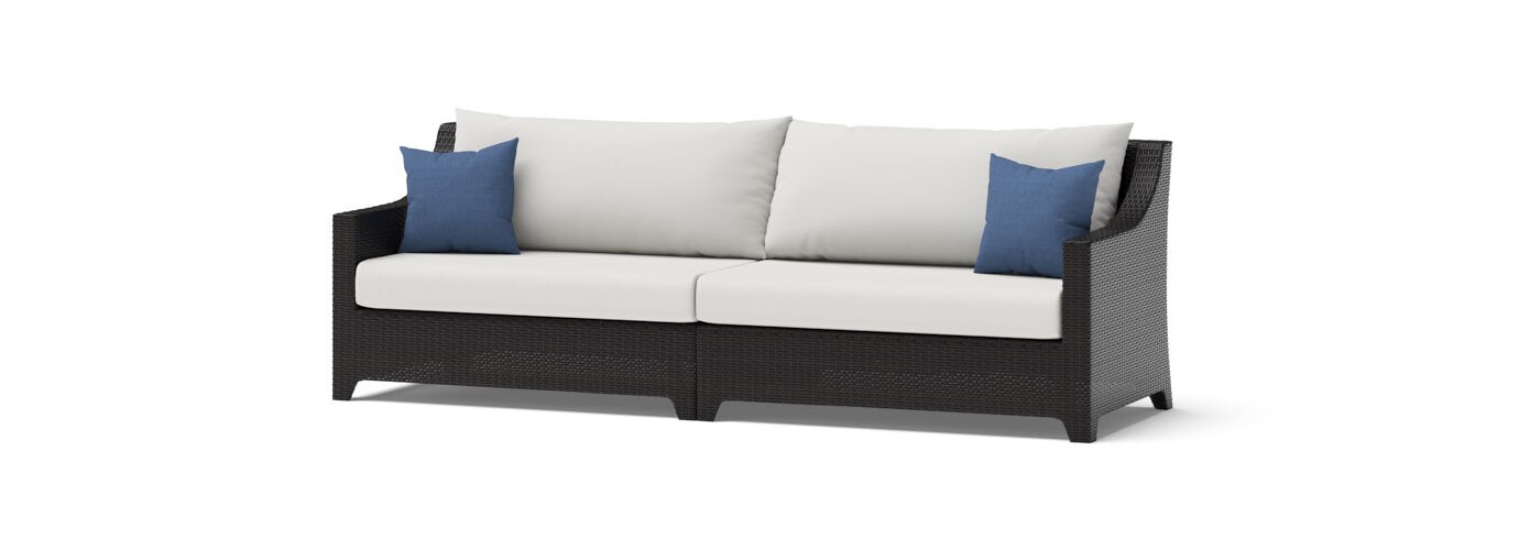 Deco™ 6 Piece Sunbrella® Outdoor Sectional & Table - Bliss Ink