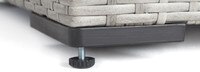 Cannes™ 6 Piece Sunbrella® Outdoor Sectional & Table - Charcoal Gray