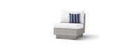 Cannes™ 6 Piece Sunbrella® Outdoor Sectional & Table - Centered Ink