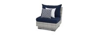 Cannes™ 6 Piece Sunbrella® Outdoor Sectional & Table - Navy Blue