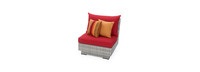 Cannes™ 6 Piece Sunbrella® Outdoor Sectional & Table - Sunset Red