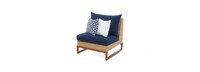 Mili™ 6 Piece Sunbrella® Outdoor Sectional & Table - Navy Blue