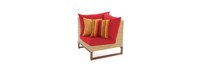 Mili™ 6 Piece Sofa Sectional - Sunset Red
