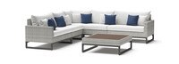 Milo™ Gray 6 Piece Sectional - Bliss Ink