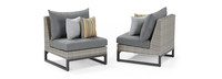 Milo™ Gray 6 Piece Sectional - Charcoal Gray