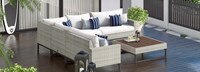 Milo™ Gray 6 Piece Sectional - Centered Ink