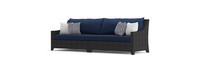 Deco™ 6 Piece Sunbrella® Outdoor Sectional & Table Set - Navy Blue