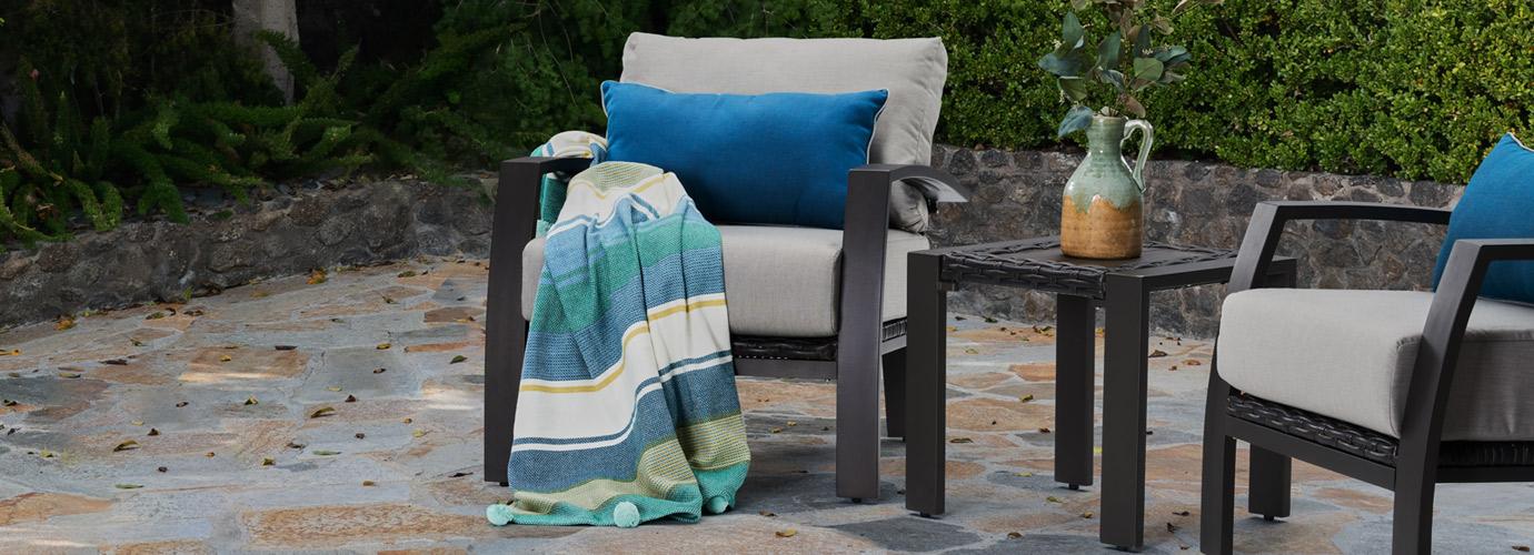 Portofino Repose 6 Piece Outdoor Seating Set - Thumbnail 3