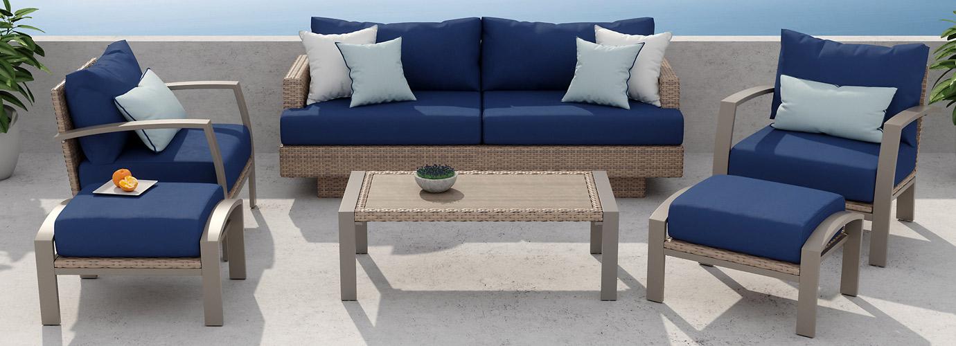 RST Brands Portofino Repose Outdoor Seating - Thumbnail 3
