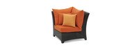 Deco™ 6 Piece Sunbrella® Outdoor Sectional & Table Set - Tikka Orange