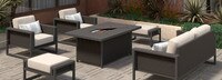 Tavelli™ 6 Piece Sunbrella® Outdoor Fire Seating Set - Gray