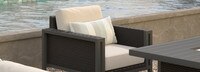 Tavelli™ 6 Piece Sunbrella® Outdoor Fire Seating Set - Gray