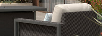 Tavelli™ 6 Piece Sunbrella® Outdoor Fire Seating Set - Gray