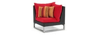 Milo™ Espresso 6 Piece Fire Sectional - Sunset Red