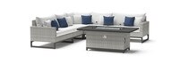 Milo™ Gray 6 Piece Fire Sectional - Bliss Ink