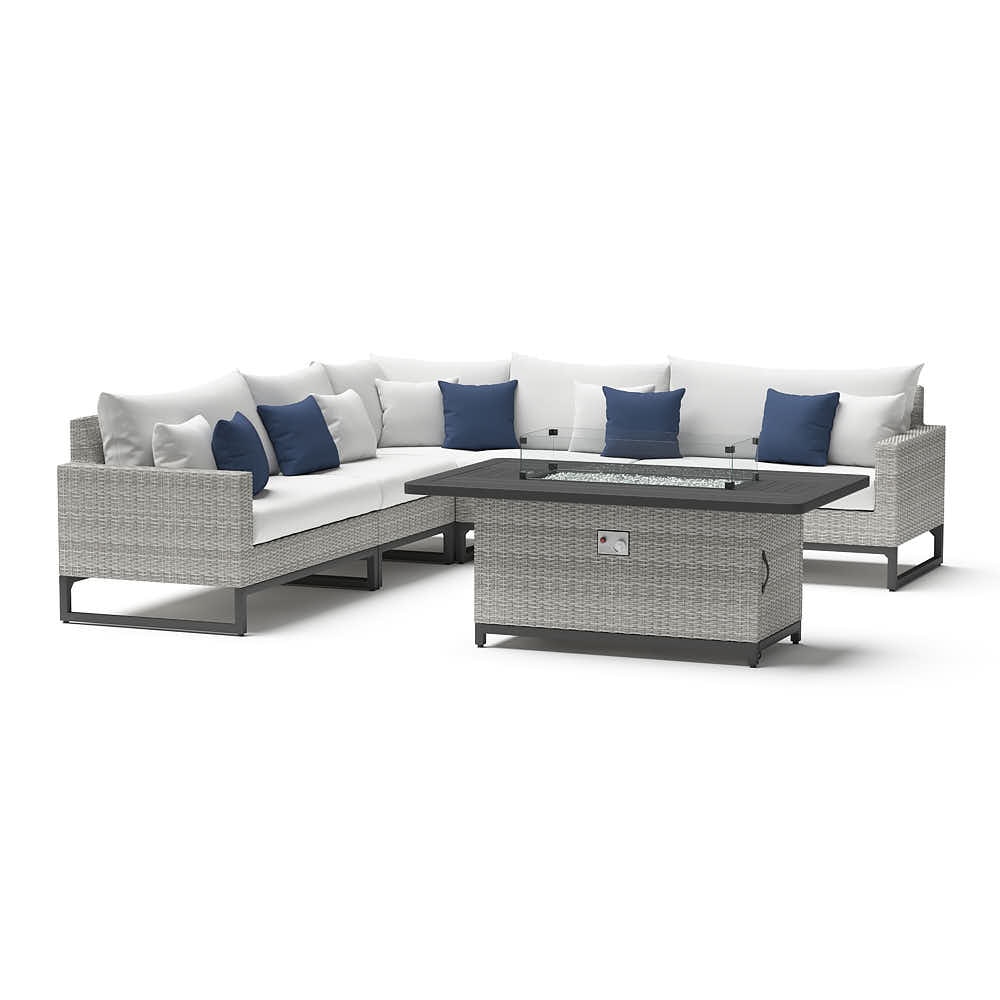 Milo™ Gray 6 Piece Fire Sectional - Bliss Ink