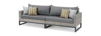 Milo™ Gray 6 Piece Fire Sectional - Charcoal Gray