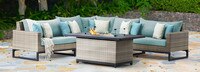 Milo™ Gray 6 Piece Fire Sectional - Charcoal Gray