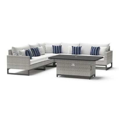 Milo™ Gray 6 Piece Fire Sectional