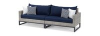 Milo™ Gray 6 Piece Fire Sectional - Navy Blue