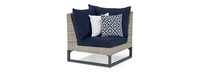 Milo™ Gray 6 Piece Fire Sectional - Navy Blue