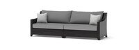 Deco™ 8 Piece Sunbrella® Outdoor Sofa & Club Chair Set - Charcoal Gray