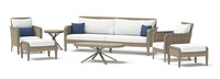 Grantina™ 7 Piece Sunbrella® Outdoor Sofa & Club Chair Set - Bliss Ink