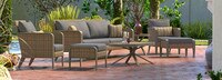 Grantina™ 7 Piece Sofa & Club Chair Set - Charcoal Gray