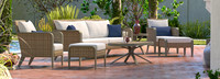 Grantina™ 7 Piece Sunbrella® Outdoor Sofa & Club Chair Set - Navy Blue
