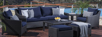 Deco™ 8 Piece Polyester Outdoor Sofa & Club Chair Set - Gray