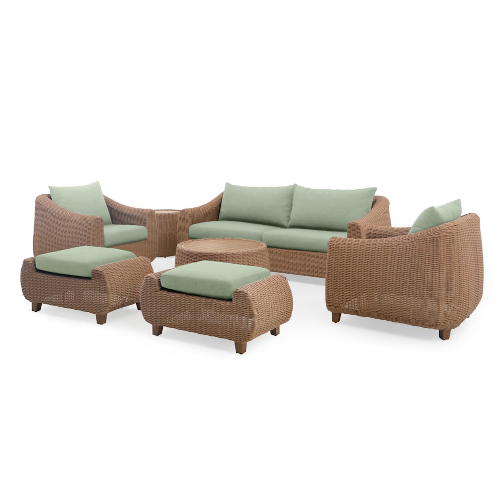 Luminis 7 Piece Sunbrella® Outdoor Patio Seating Set - Canvas Oasis