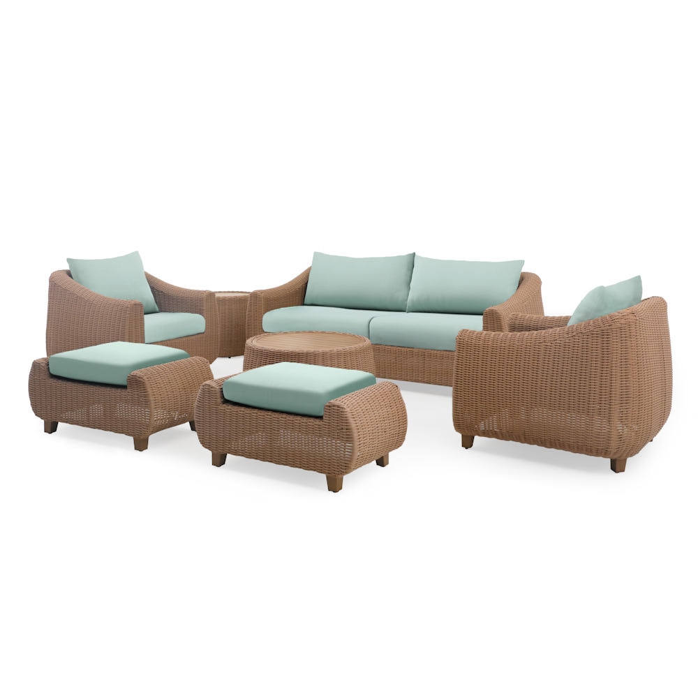 Luminis 7 Piece Sunbrella® Outdoor Patio Seating Set - Canvas Spa