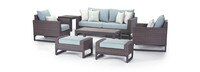 Milea™ 7 Piece Sunbrella® Outdoor Seating Set - Mist Blue