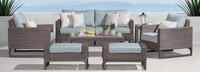 Milea™ 7 Piece Sunbrella® Outdoor Seating Set - Mist Blue