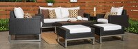 Milo™ Espresso 7 Piece Deep Seating Set - Moroccan Cream