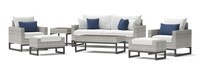 Milo™ Gray 7 Piece Deep Seating Set - Bliss Ink