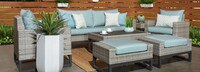 Milo™ Gray 7 Piece Deep Seating Set -Maxim Beige