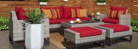 Milo™ Gray 7 Piece Deep Seating Set -Maxim Beige