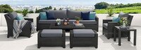 Deco™ 8 Piece Sunbrella® Outdoor Sofa & Club Chair Set - Maxim Beige