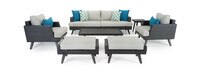 Portofino® Casual 7 Piece Sunbrella® Outdoor Seating Set - Dove Gray