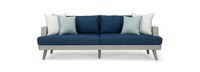 Portofino® Casual 7 Piece Sunbrella® Outdoor Seating Set - Laguna Blue