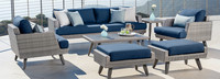 Portofino® Casual 7 Piece Sunbrella® Outdoor Seating Set - Laguna Blue