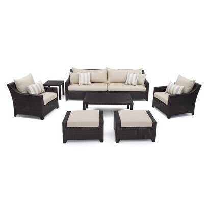 Deco 8pc Sofa And Club Chair Set Slate Gray